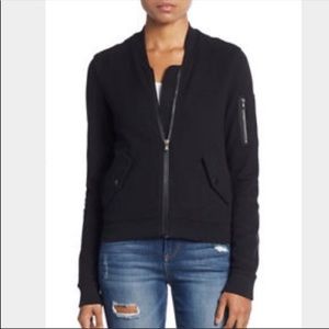 James Perse black bomber jacket NWT